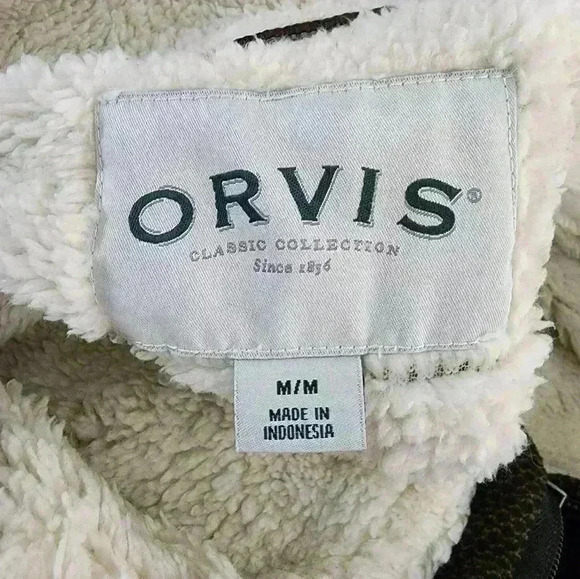 Orvis mens quarter size sherpa lined size medium - Picture 7 of 7